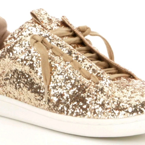 glitter gold sneakers